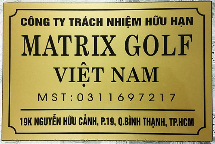 Bảng tên mica, khắc sơn chữ