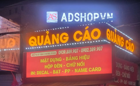 Chuyên Thiết kế thi công trang trí quảng cáo, Bảng hiệu cửa hàng, công ty, showroom ...