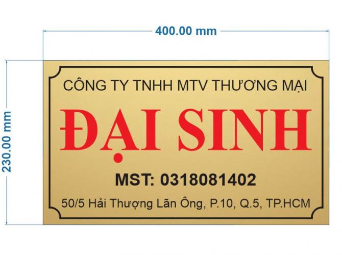 Bảng tên mica khắc sơn