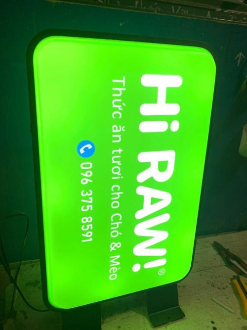 Hộp đèn mica hút nổi hình chủ nhật