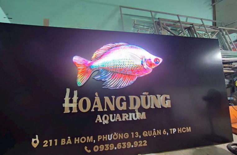 biển quảng cáo nền đen với hộp đèn mô hình đẹp giá rẻ