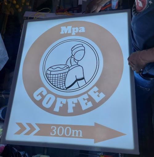 Hộp đèn mica dán decal - 1 mặt